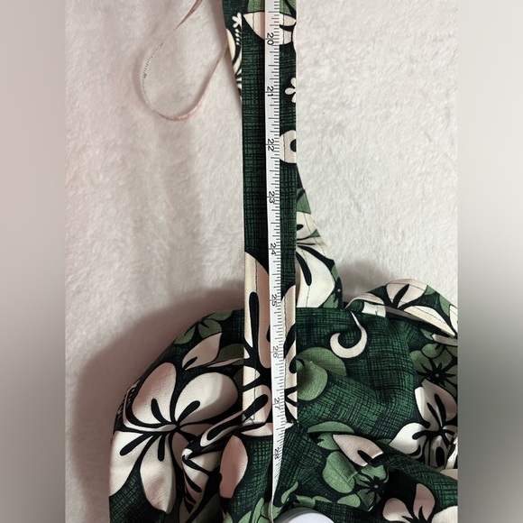 Pacific legend Hawaii USA cloth mini backpack green floral pattern - Picture 5 of 9